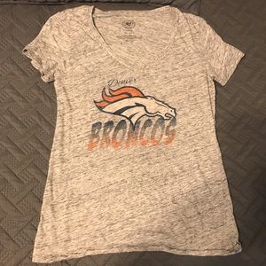 NFL Denver Broncos tee, women’s large, grey